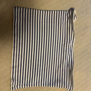 Edikted Blue and White Striped Tube Tank Top